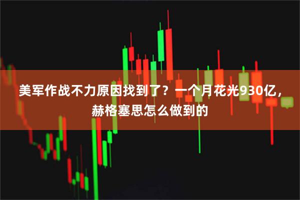 美军作战不力原因找到了？一个月花光930亿，赫格塞思怎么做到的