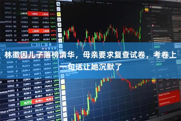 林徽因儿子落榜清华，母亲要求复查试卷，考卷上一句话让她沉默了